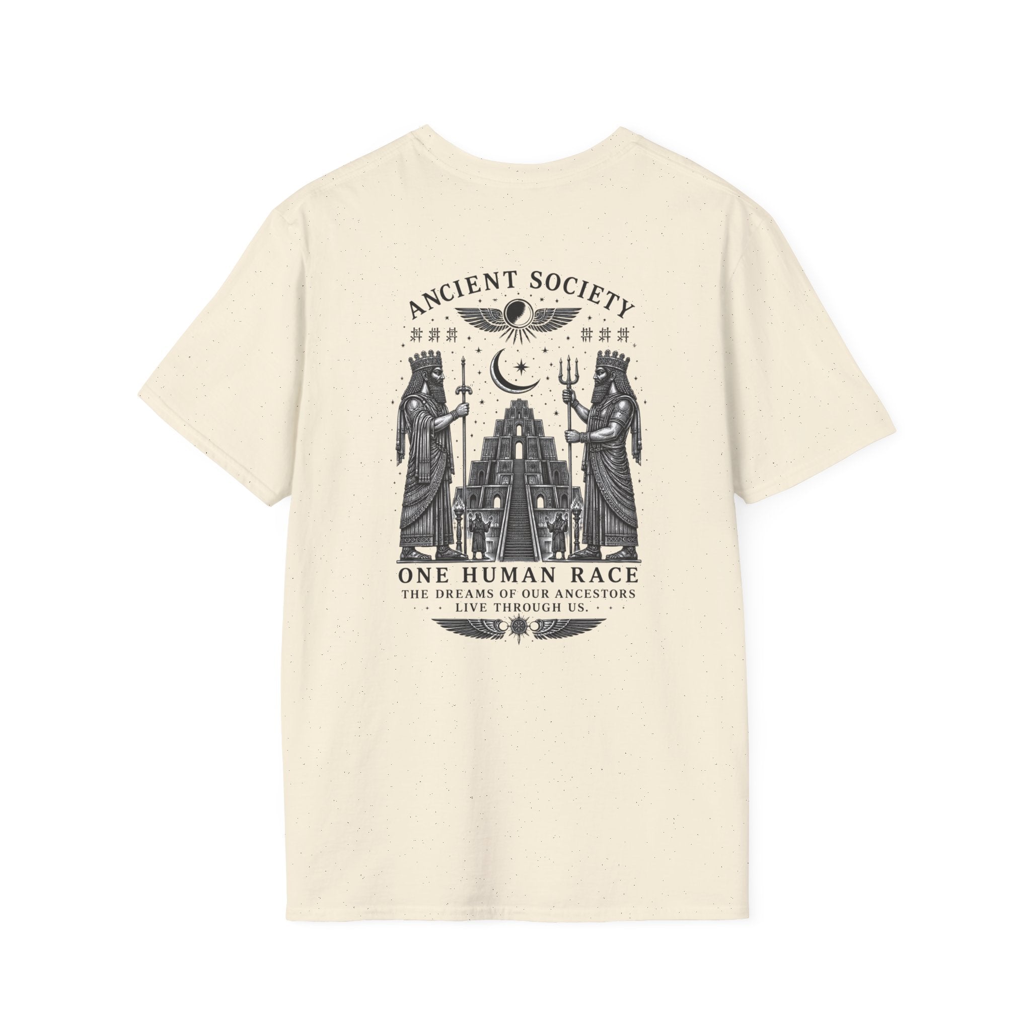 Ancient Society™ Softstyle T-Shirt | One Human Race Graphic