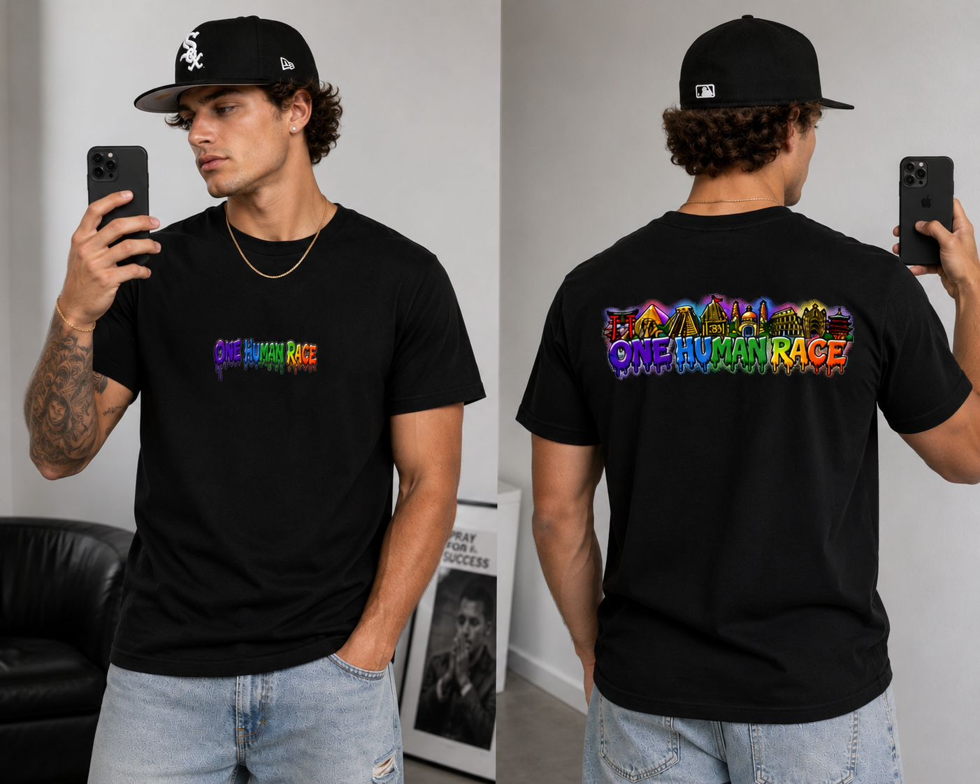 One Human Race Tee Premuim Softstyle Tee