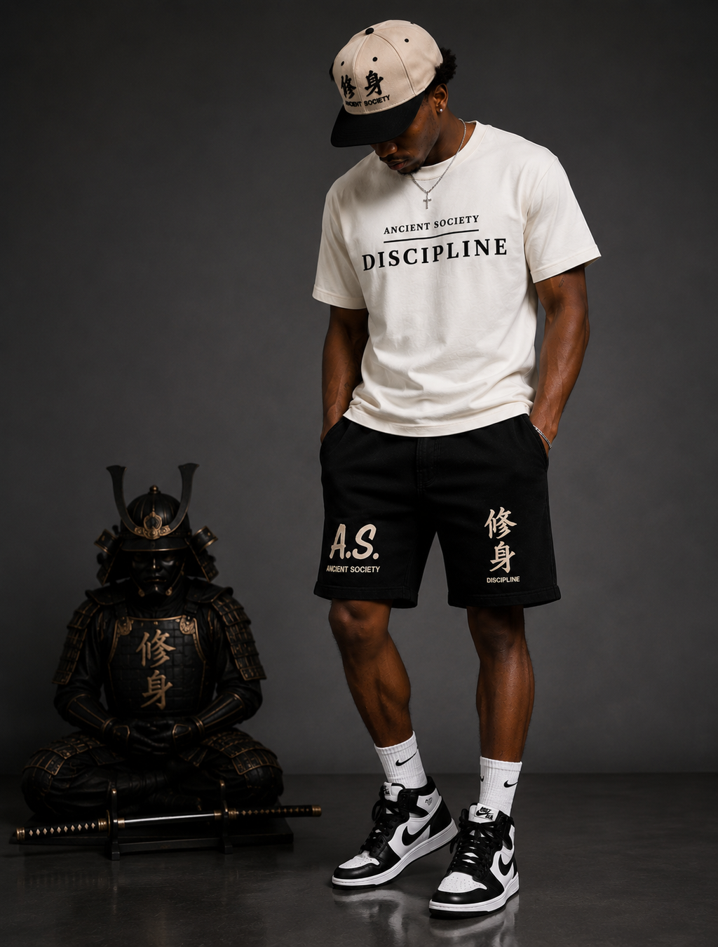 Ancient Society - Discipline-  Fleece Shorts