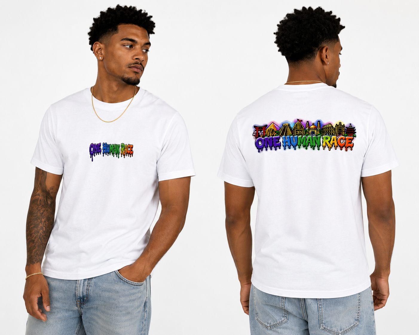 One Human Race Tee Premuim Softstyle Tee