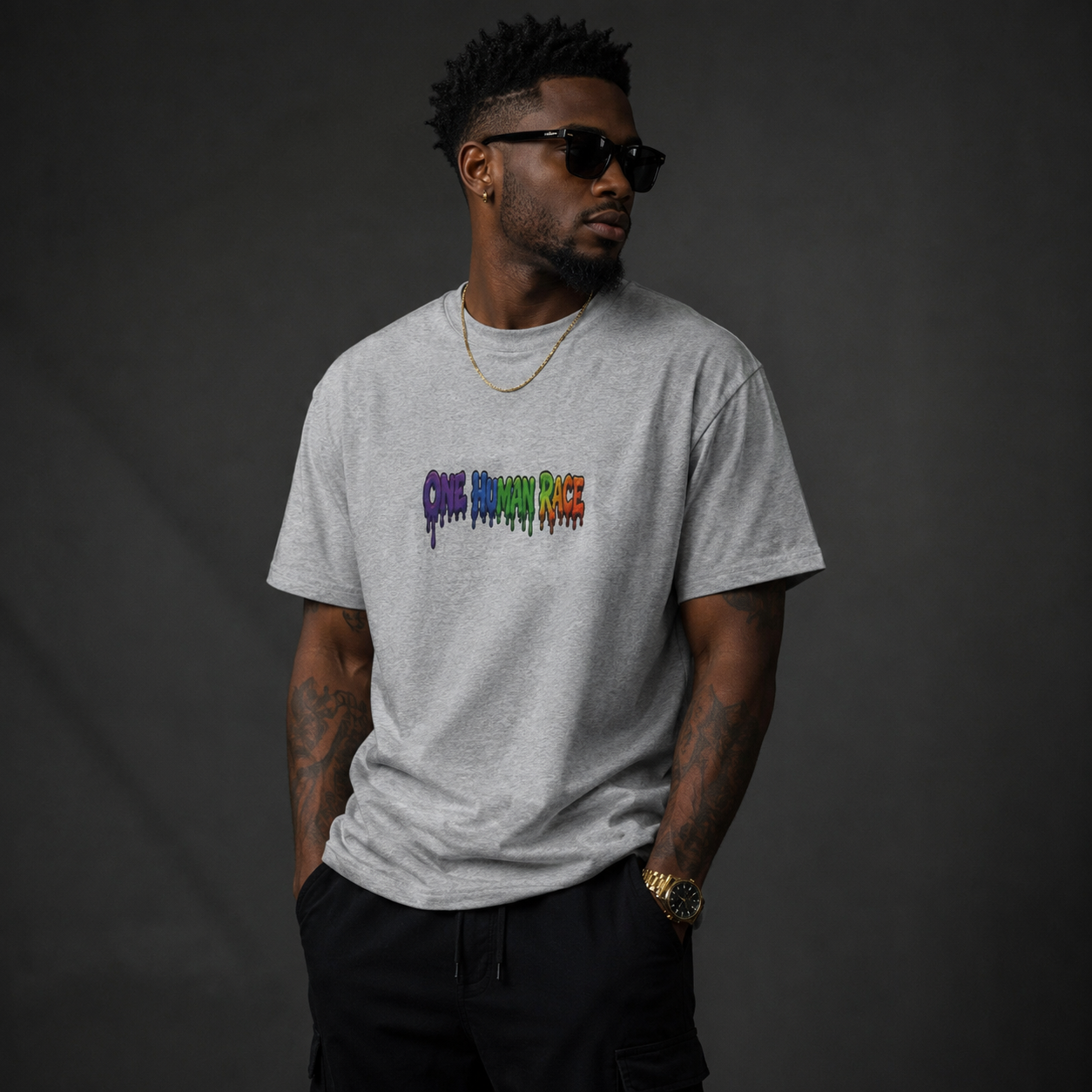 One Human Race Tee Premuim Softstyle Tee